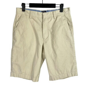 J. Crew Men's Rivington Casual Short Tan Size 30 Flat Front 11" Inseam Cotton